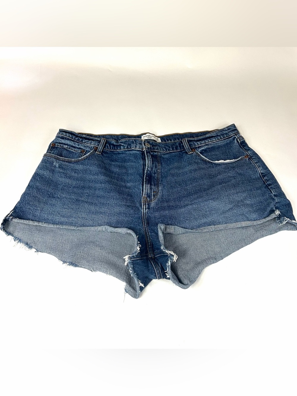Abercrombie & Fitch Women’s Plus Size 35/20 High Rise Shorts  Jean Curve Love